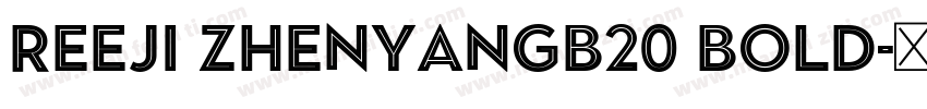 REEJI ZhenyanGB20 Bold字体转换